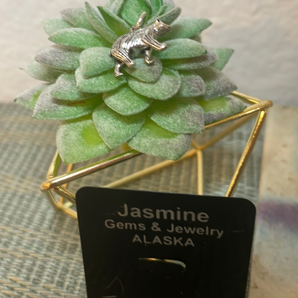 Silver Bear Necklace Charm